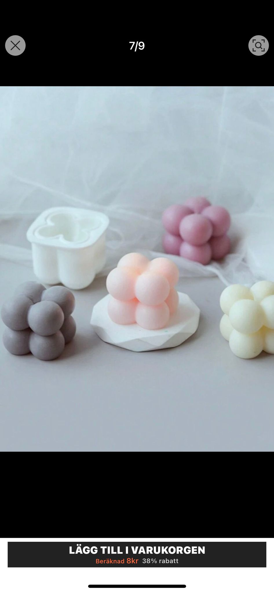 Bubbelkub-ljus – Minimalistisk & trendig
